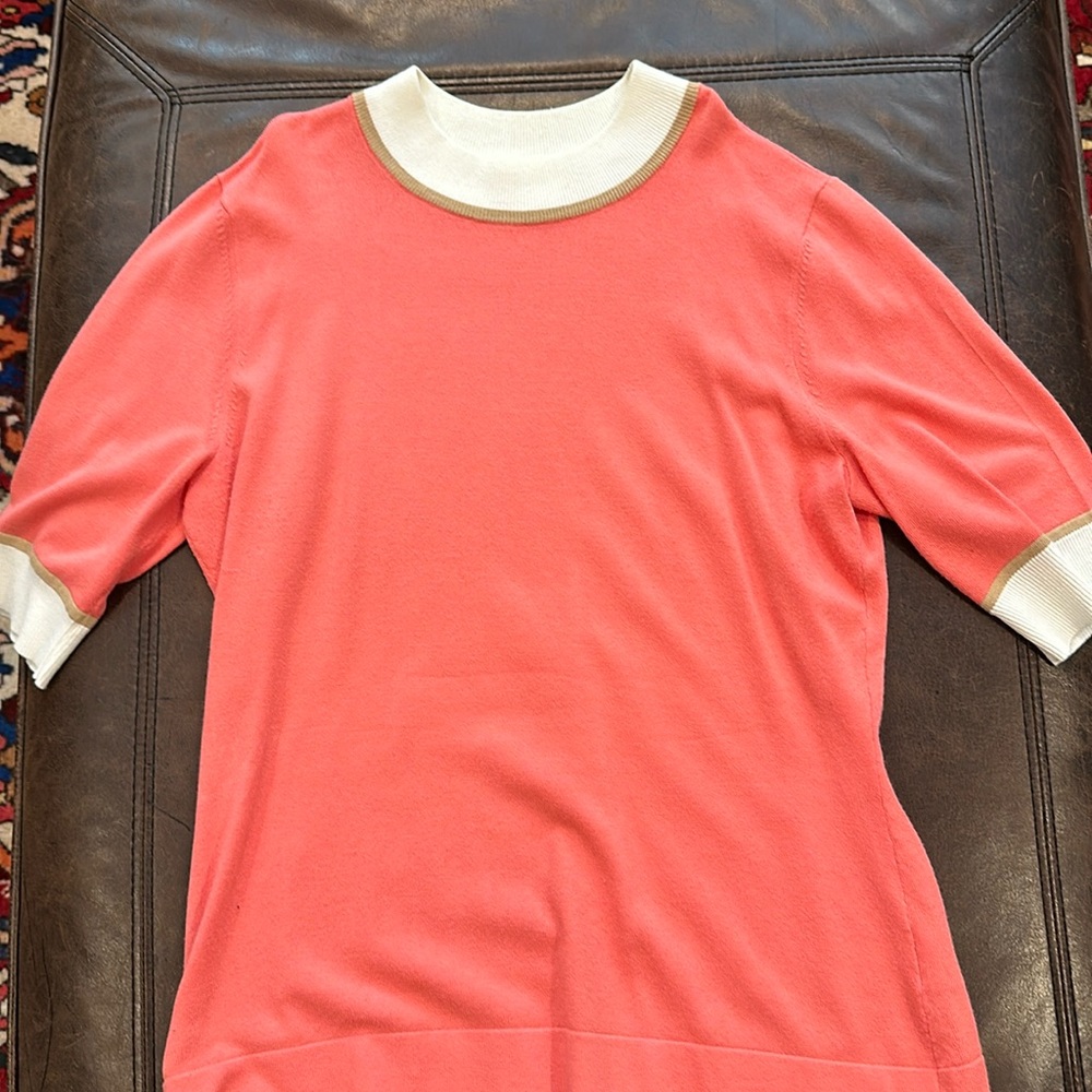 Knit short-sleeved top by Etcetera